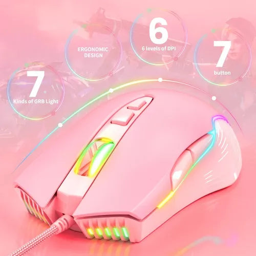 Magic Store™ -Mouse Gamer rosado